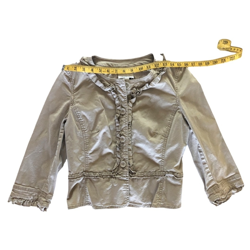 FINAL DAYS $5 LOFT Cropped Jacket with Ruffle  - CLOSET CLOSING   - Picture 7 of 8